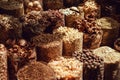 Herbs and spices market. Traditional souk
