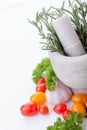 Herbs and vegetable Royalty Free Stock Photo