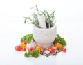 Herbs and vegetable Royalty Free Stock Photo