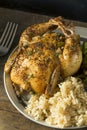 Herby Baked Cornish Game Hens Royalty Free Stock Photo