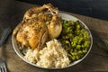 Herby Baked Cornish Game Hens Royalty Free Stock Photo