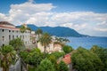 Herceg Novi and The Bay of Kotor landscape Royalty Free Stock Photo