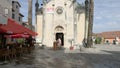 Herceg Novi, Montenegro - 31 June, 2017. Church St. Michael Archangel Herceg Novi. Man and woman tourists are baptized