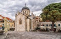 Herceg Novi, Montenegro. Orthodox Church of St. Michael the Archangel on central square.