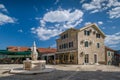 Herceg Novi old town square with drinkable water Royalty Free Stock Photo