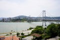 Hercilio Luz Bridge in Florianopolis, Brazil