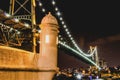 Hercilio Luz Bridge, postcard of the state of Santa Catarina, steel cable bridge.