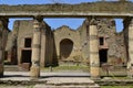 Palaestra in Herculaneum, Italy, is a massive building complex used primarily for sporting activities