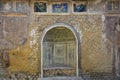 The nymphaeum in the House of the Skeleton in Herculaneum, Italy, a Roman town destroyed by the eruption of Mount Vesuvius in A.D.