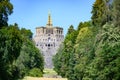 Hercules monument and cascades, Wilhelmshoehe Mountainpark, Bergpark, Castle Park, Germany