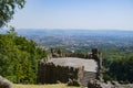 The view of The Hercules monument Stairs at the city Kassel in Germany.