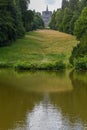 Hercules monument of Wilhelmshoehe Mountainpark at Kassel on Germany Royalty Free Stock Photo