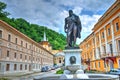 Hercules statue in Herculane resort, Romania Royalty Free Stock Photo