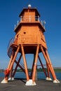 Herd Groyne Lighthouse, South Shields, UK