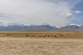 Mongolia landscape. Altai Tavan Bogd National Park in Bayar-Ulgii Royalty Free Stock Photo