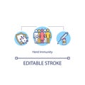 Herd immunity concept icon Royalty Free Stock Photo