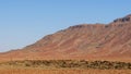 A herd of springbok on a ridge in Kaokoveld, Namibia Royalty Free Stock Photo