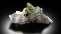 Herderite with quartz specimen from skardu Pakistan Royalty Free Stock Photo