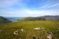 Herdwick sheep grazing high above Wast Water Royalty Free Stock Photo