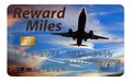 Here is an air miles reward credit card Royalty Free Stock Photo