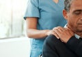 Here for the bad days. a nurse showing comforting her patient after getting bad news. Royalty Free Stock Photo