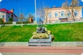 Monument to Kamyshan Residents, Rivermen and Sailors Royalty Free Stock Photo