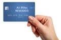 Here is a blue generic travel miles reward credit card