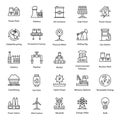 Power Plant line Icons Pack