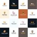 Pack Of Horse Logos Vectors