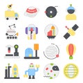 Pack of Robotic Flat Icons