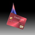 Here is a cell credit card on fire...money to burn.