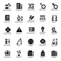 Pack Of Chemicals glyph Icons