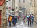 Here comes the rain - Santiago de Compostela Royalty Free Stock Photo