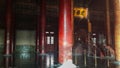 red column in beijing forbidden city, china Royalty Free Stock Photo