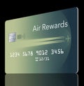 Here is a generic modern air rewards credit card.