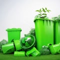 Recycle Bin Green Royalty Free Stock Photo