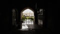 the view of naghshe jahan square from an entrance, isfahan city, iran