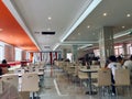 Neat, bright, modern canteen