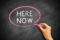 Here and Now Royalty Free Stock Photo