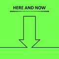 Here and now. Royalty Free Stock Photo