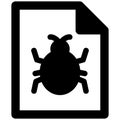 Malware file Isolated Vector icon which can easily modify or edit