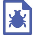 Malware file Isolated Vector icon which can easily modify or edit