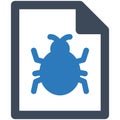 Malware file Isolated Vector icon which can easily modify or edit