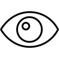 Eye Isolated Vector icon which can easily modify or edit
