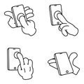 Pack Of Gesticulation line Icons