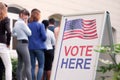 Here People Vote Royalty Free Stock Photo