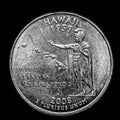 Here is a quarter representing Hawaii.