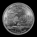 Here is a quarter representing Minnesota.