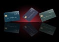 Here are realistic mock credit card or debit cards