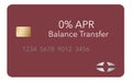 Here is a red 0% APR balance transfer credit card